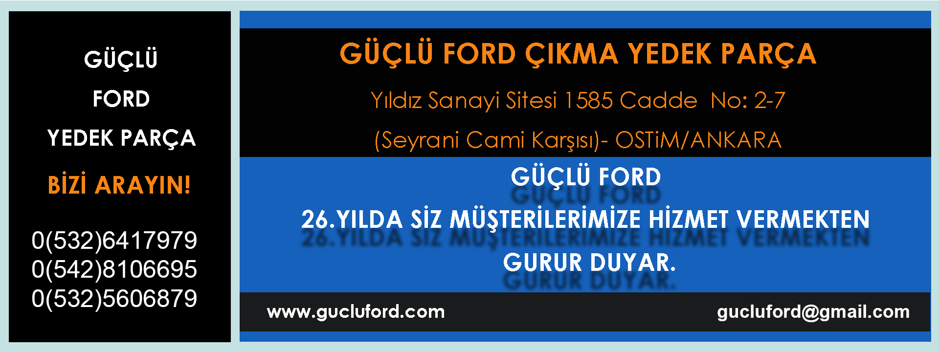 GÜÇLÜ FORD ÇIKMA YEDEK PARÇA